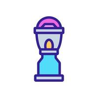 portable lamp with stand icon vector outline illustration