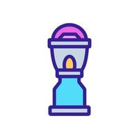 portable lamp with stand icon vector outline illustration