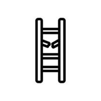 one broken stair step icon vector outline illustration