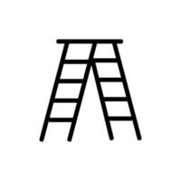 two way staircase icon vector outline illustration