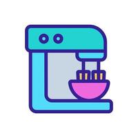 two nozzle planetary mixer icon vector outline illustration