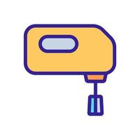 one type of hand mixer icon vector outline illustration