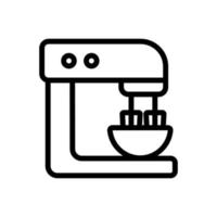 two nozzle planetary mixer icon vector outline illustration