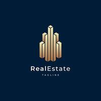 Building logo design. real estate, architecture, construction vector