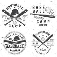 Baseball club badge. Vector illustration. Concept for shirt or logo, print, stamp or tee.