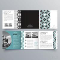 Tri-fold brochure template Minimalistic geometric design for corporate and business. Creative concept brochure vector template.