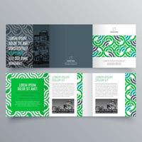 Tri-fold brochure template Minimalistic geometric design for corporate and business. Creative concept brochure vector template.