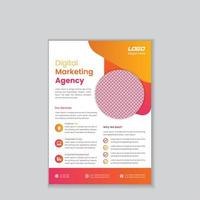 Corporate Flyer Template Design For Multipurpose Business vector