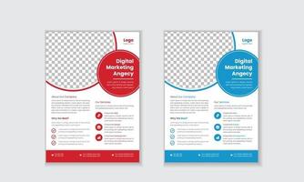 Corporate Flyer Template Design For Multipurpose Business vector