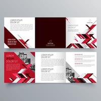 Tri-fold brochure template Minimalistic geometric design for corporate and business. Creative concept brochure vector template.