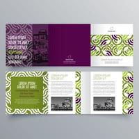 Tri-fold brochure template Minimalistic geometric design for corporate and business. Creative concept brochure vector template.