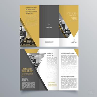 Tri Fold Brochure Vector Art, Icons, and Graphics for Free Download