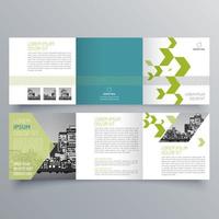 Tri-fold brochure template Minimalistic geometric design for corporate and business. Creative concept brochure vector template.