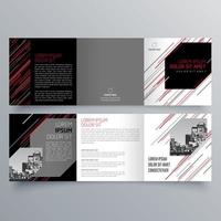 Tri-fold brochure template Minimalistic geometric design for corporate and business. Creative concept brochure vector template.