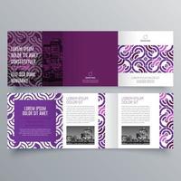 Tri-fold brochure template Minimalistic geometric design for corporate and business. Creative concept brochure vector template.