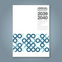 cover annual report type a vector