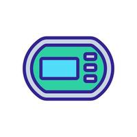 auto timer icon vector outline illustration