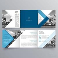 Tri-fold brochure template Minimalistic geometric design for corporate and business. Creative concept brochure vector template.