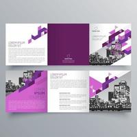 Tri-fold brochure template Minimalistic geometric design for corporate and business. Creative concept brochure vector template.