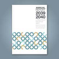 cover annual report type a vector