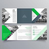 Tri-fold brochure template Minimalistic geometric design for corporate and business. Creative concept brochure vector template.