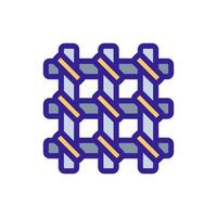 grate in prison icon vector. Isolated contour symbol illustration vector