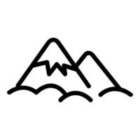 Jungle Mountain icon vector. Isolated contour symbol illustration vector