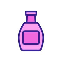jar with ketchup and label icon vector outline illustration