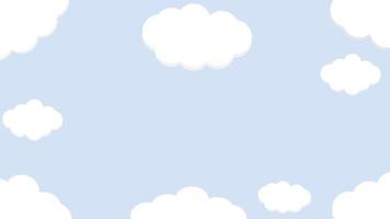 cute cloud illustration background, perfect for wallpaper, backdrop, postcard, background  for your design vector