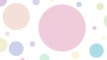 cute pastel circle shape background illustration, perfect for wallpaper, backdrop, postcard, and background for your design vector