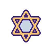 Israel icon vector. Isolated contour symbol illustration vector