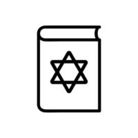 Israel icon vector. Isolated contour symbol illustration vector