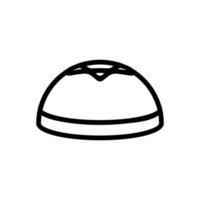 Jew hat icon vector. Isolated contour symbol illustration vector