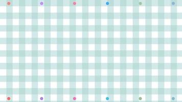 cute green gingham, plaid, checkered pattern with colorful circle background, perfect for wallpaper, backdrop, postcard, background vector