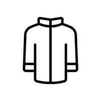 Jacket icon vector. Isolated contour symbol illustration vector