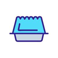 Jelly vector icon. Isolated contour symbol illustration