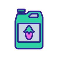 jojoba liquid canister icon vector outline illustration