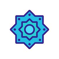 Islam icon vector. Isolated contour symbol illustration vector