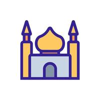 Islam icon vector. Isolated contour symbol illustration vector