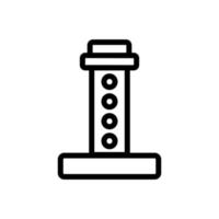 hydraulic jack icon vector. Isolated contour symbol illustration vector