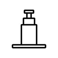 hydraulic jack icon vector. Isolated contour symbol illustration vector