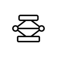vector de icono de gato mecánico. ilustración de símbolo de contorno aislado
