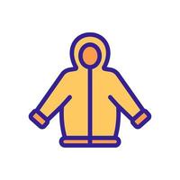 Jacket icon vector. Isolated contour symbol illustration vector