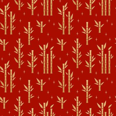 Chinese traditional bamboo seamless pattern. Oriental ornament background