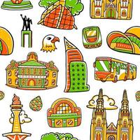 Jakarta Seamless Pattern vector