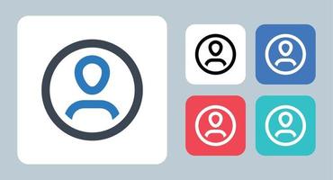 Profile icon - vector illustration . Avatar, Profile, User, Account, Photo, Male, Man, person, friend, line, outline, flat, icons .