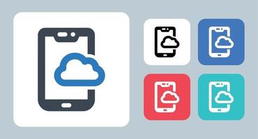 Weather App icon - vector illustration . Weather, App, Forecast, Mobile, Cloudy, Application, Climate, Internet, Online, line, outline, flat, icons .