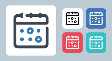 Estimate icon - vector illustration . Calendar, Deadline, Estimate, Timetable, Date, Schedule, Event, Day, month, time, line, outline, flat, icons .