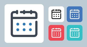 Calendar icon - vector illustration . Calendar, Date, Event, Schedule, Time, Appointment, Day, Month, line, outline, flat, icons .