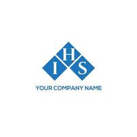 IHS letter logo design on WHITE background. IHS creative initials letter logo concept. IHS letter design. vector